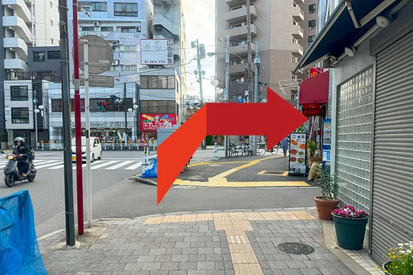 道灌山下交差点の画像